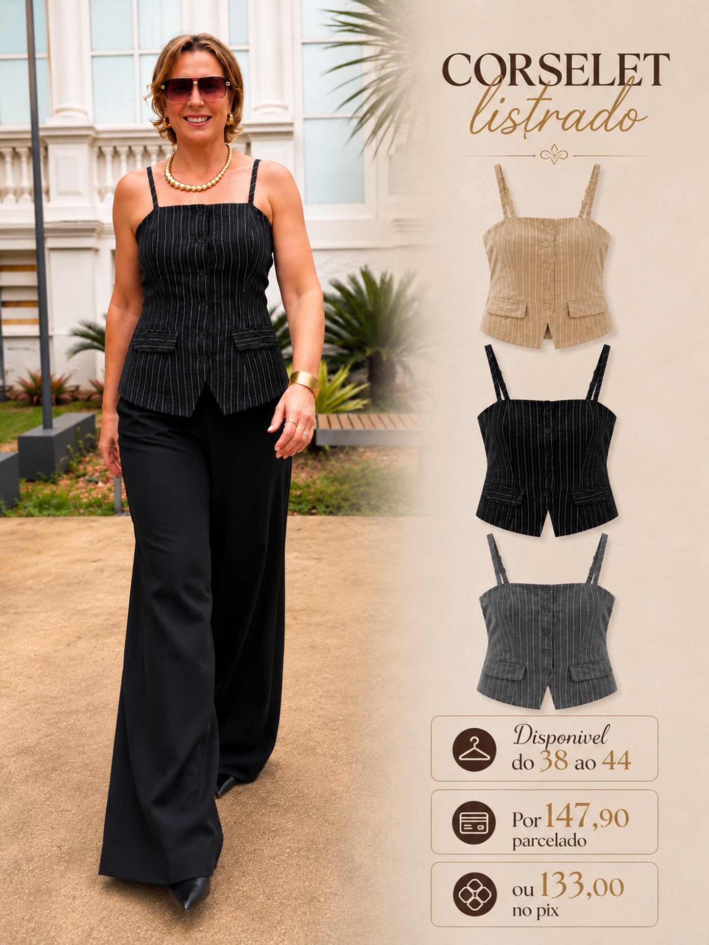 Corselet listrado